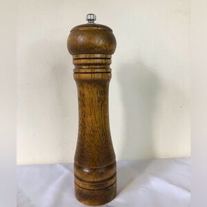 Wooden Pepper Grinder 8.25” Tall